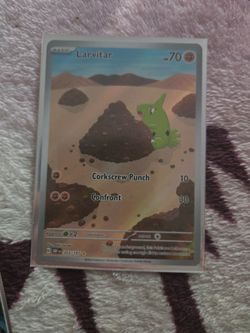 Larvitar #203 obsidian flames