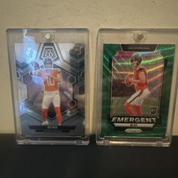 Lot Of 2 Bo Nix Rookie Cards In Mags