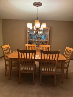 Dining room table and chairs