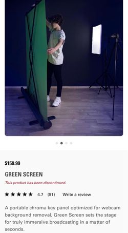 ElGato Portable Green Screen with Stand