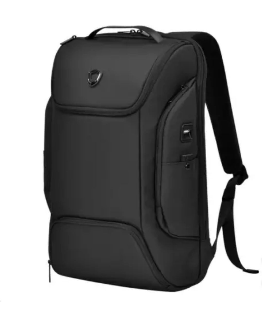 Traveler's Choice Backpack Black Breenon 19" Water-Repellent Laptop Pockets