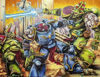 warhammer 40k art piece
