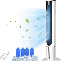COSTWAY Portable Evaporative Air Cooler for Room, Quiet 41-inch Oscillating Air cooler with Remote, 3 Modes, 3 Speeds, LED Display, 9H Timer, Floor St