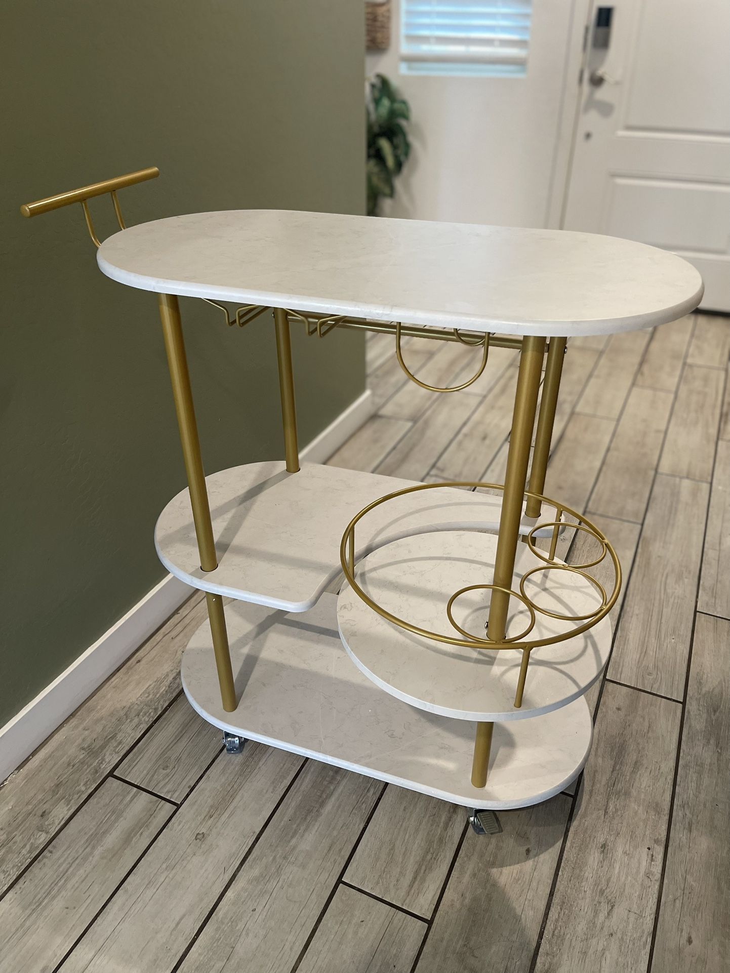 Bar Cart Storage Wine Rack