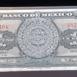 Mexican $1 Peso Bill