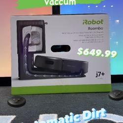 Roomba J7+ Robot Vacuum With Cleaning Base -Automatic Dirt Disposal- ***NEW***