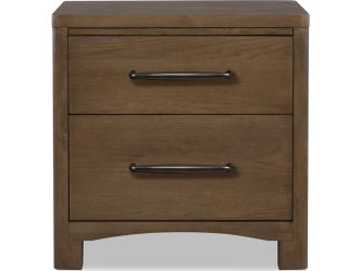 Arden Tavern Brown 2-Drawer Nightstand