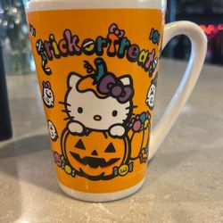 Yellow Kitty Haloween Cup