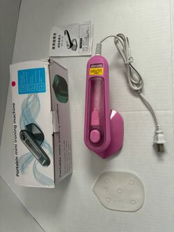 Portable Mini Steam Iron – Pink