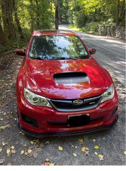 Subaru WRX – Red with Hood Scoop