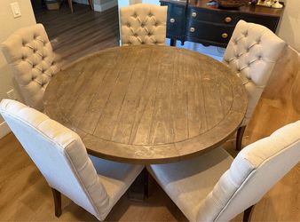 Caden Round Dining Table and Chairs