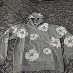 Grey Denim Tears Hoodie Size Medium