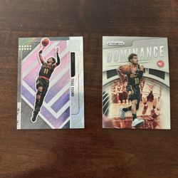 Trae Young Status Card And  Dominance PRIZM MINT CONDITION