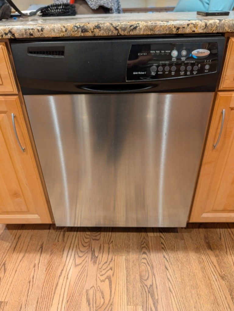 Whirlpool Dishwasher, Stainless Steel