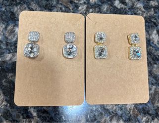 NEW BEAUTIFUL CRYSTAL EARRINGS $6 each or both for $10!!!