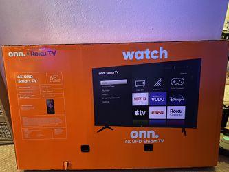 Smart tv 65 inch Onn Roku 4K 2160P new never used