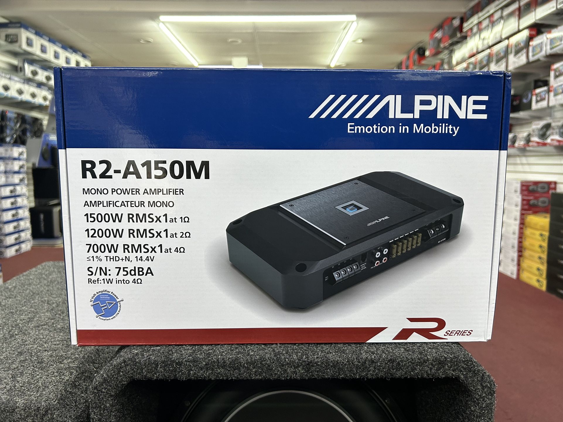 Alpine R2-150M 1500 Watts RMS Amplifier 