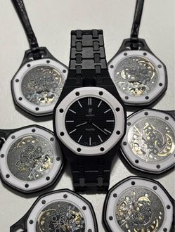 Audemars Piguet x Swatch Royal Pop “Ocho Negro” AP Swatch Watch