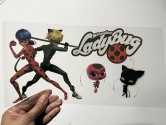 Ladybug Ladybug Cat Noir UV Sticker