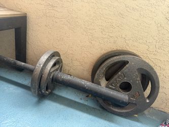 Weight with bar
