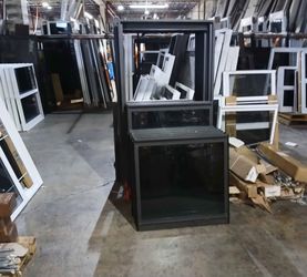 Dark Bronze Aluminum Framed Windows – Lot