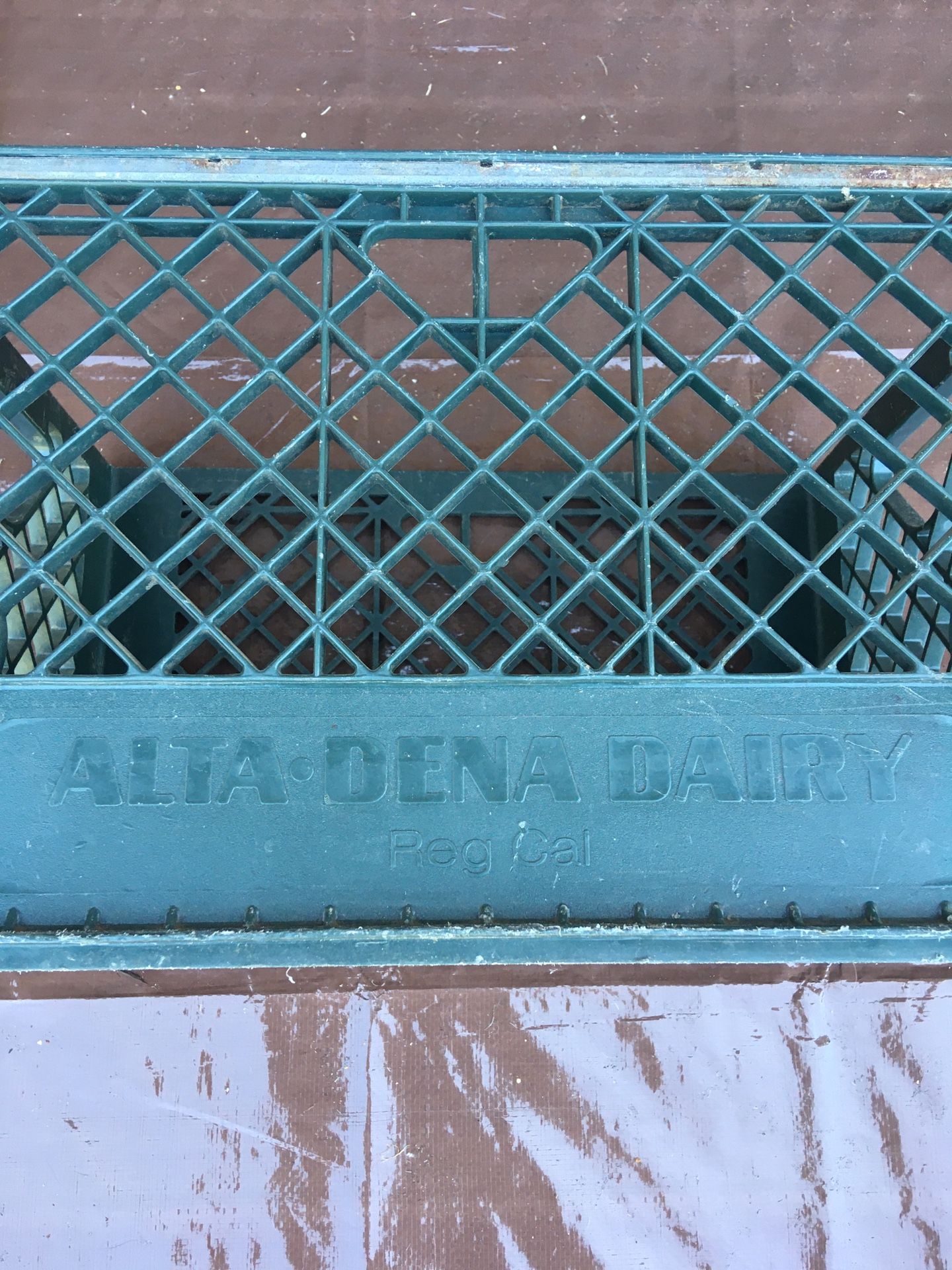 GREEN Vintage Milk Crates