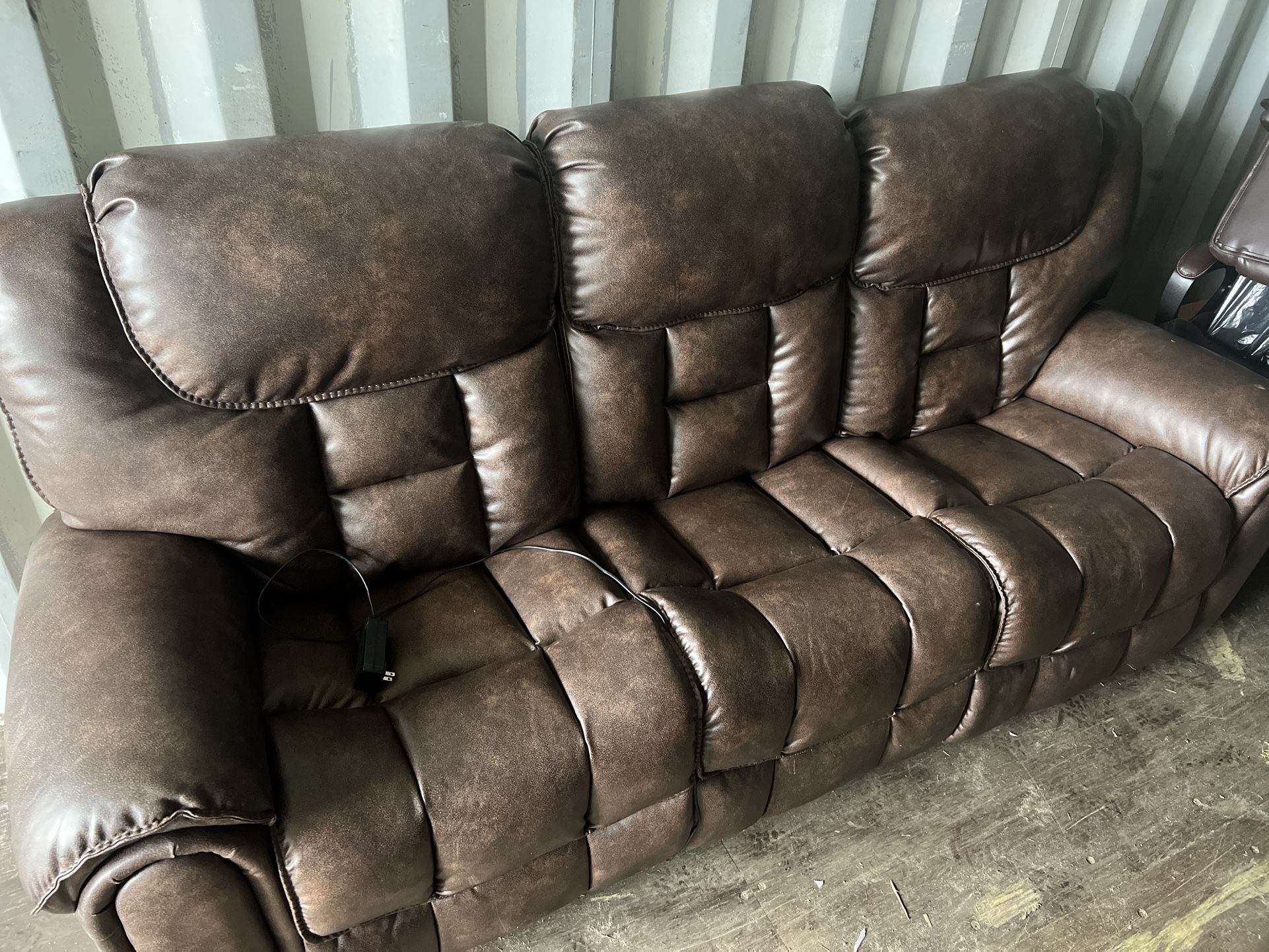 Leather Recliner Couch 1 Section