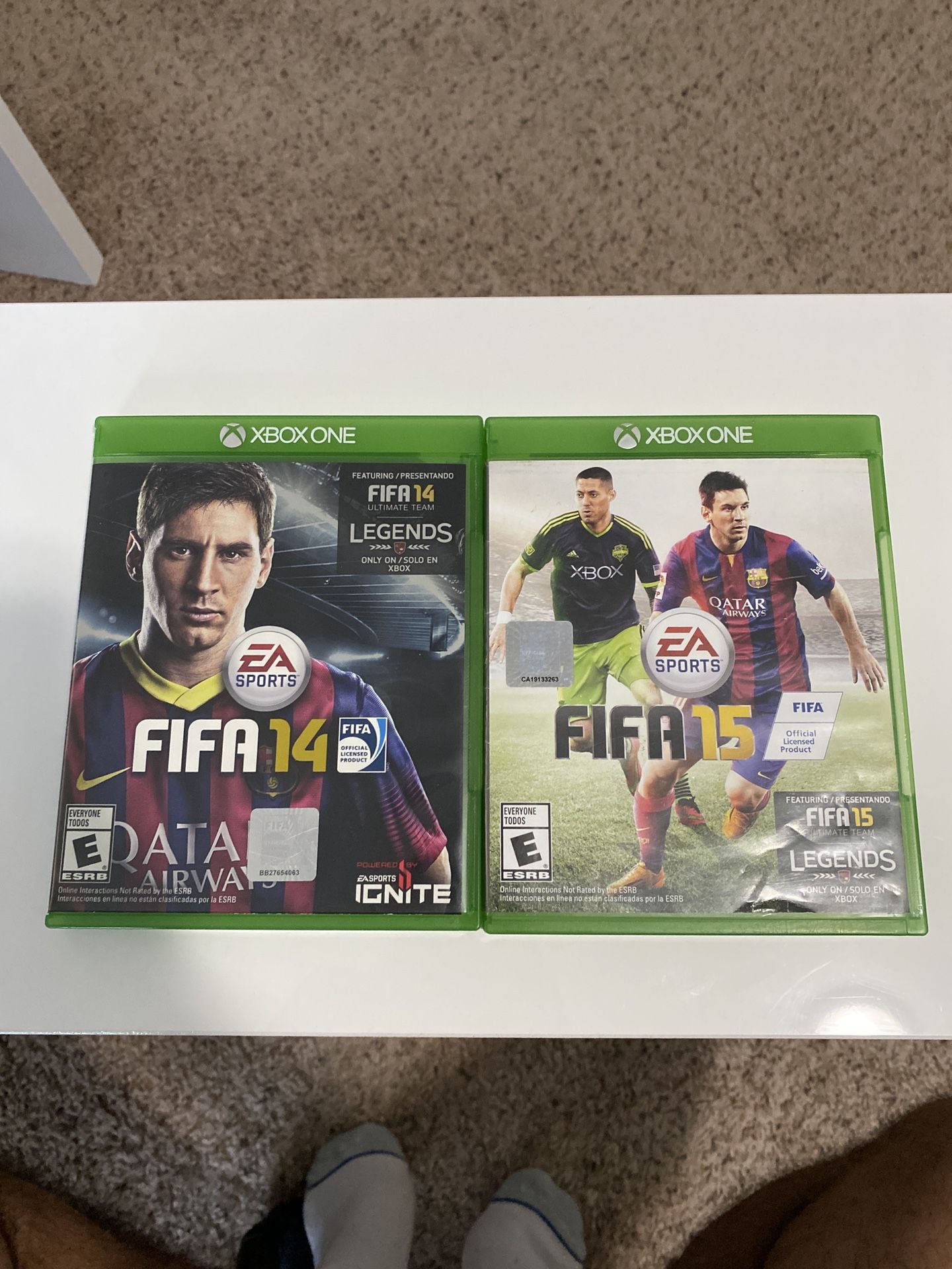 Xbox One games FIFA 14, 15