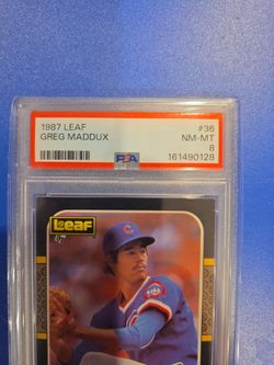 1987 Leaf Greg Maddux #36 PSA 8 NM-MT
