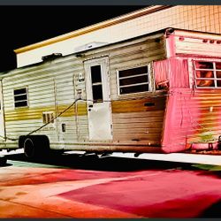 Travel Trailer  1 Of A Kind Very Rare It’s A Blank Blueprint 