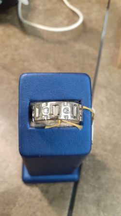 Diamond ring 4 ,.40ctw ,size 11, 14 white gold ,10.7gr