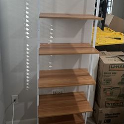 Floating Shelf– Minimalist Wood & White Frame 🌿