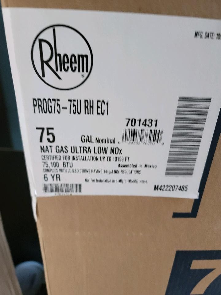 75 Gallon Water Heater