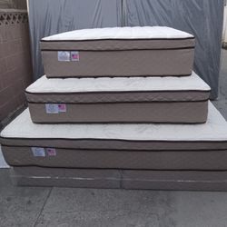 Full Size Mattress Pillow Top 12"new 