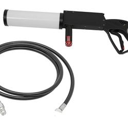 LED CO2 Fog Smoke Machine, Handheld LED CO2 Cannon RGB Fog Jet Machine DJ Effects Fogger Smoke for Halloween Stage Nightclub Concert Live Party  3