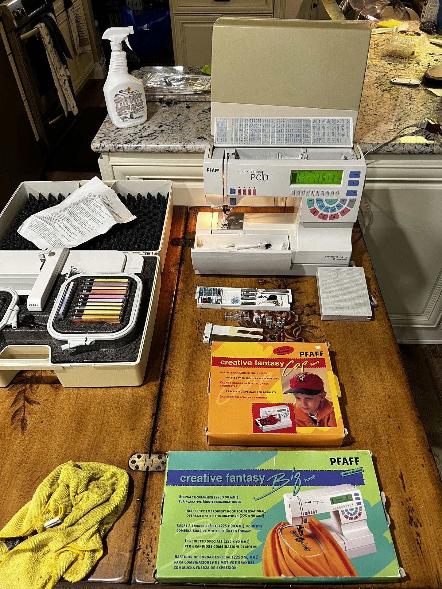 Pfaff 7570 Sewing And Embroidery Machine OBO