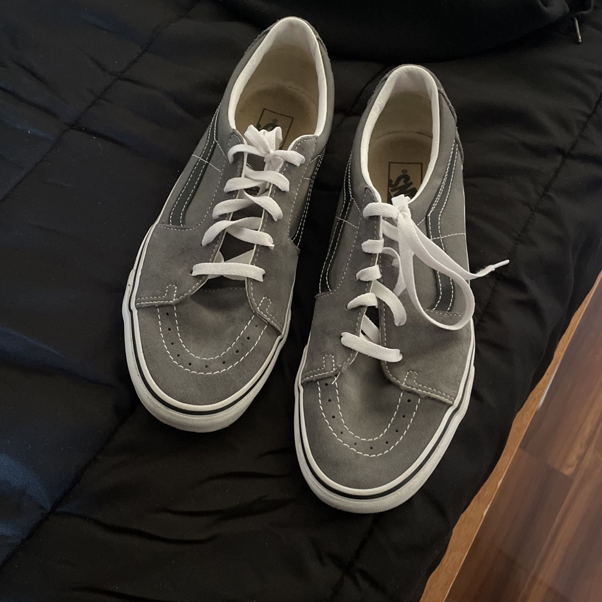 Gray Vans Worn Only A Few Times 