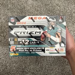 2024 Panini Prizm Football NFL Mega Box Pink Pulsar Prizms NEW/SEALED