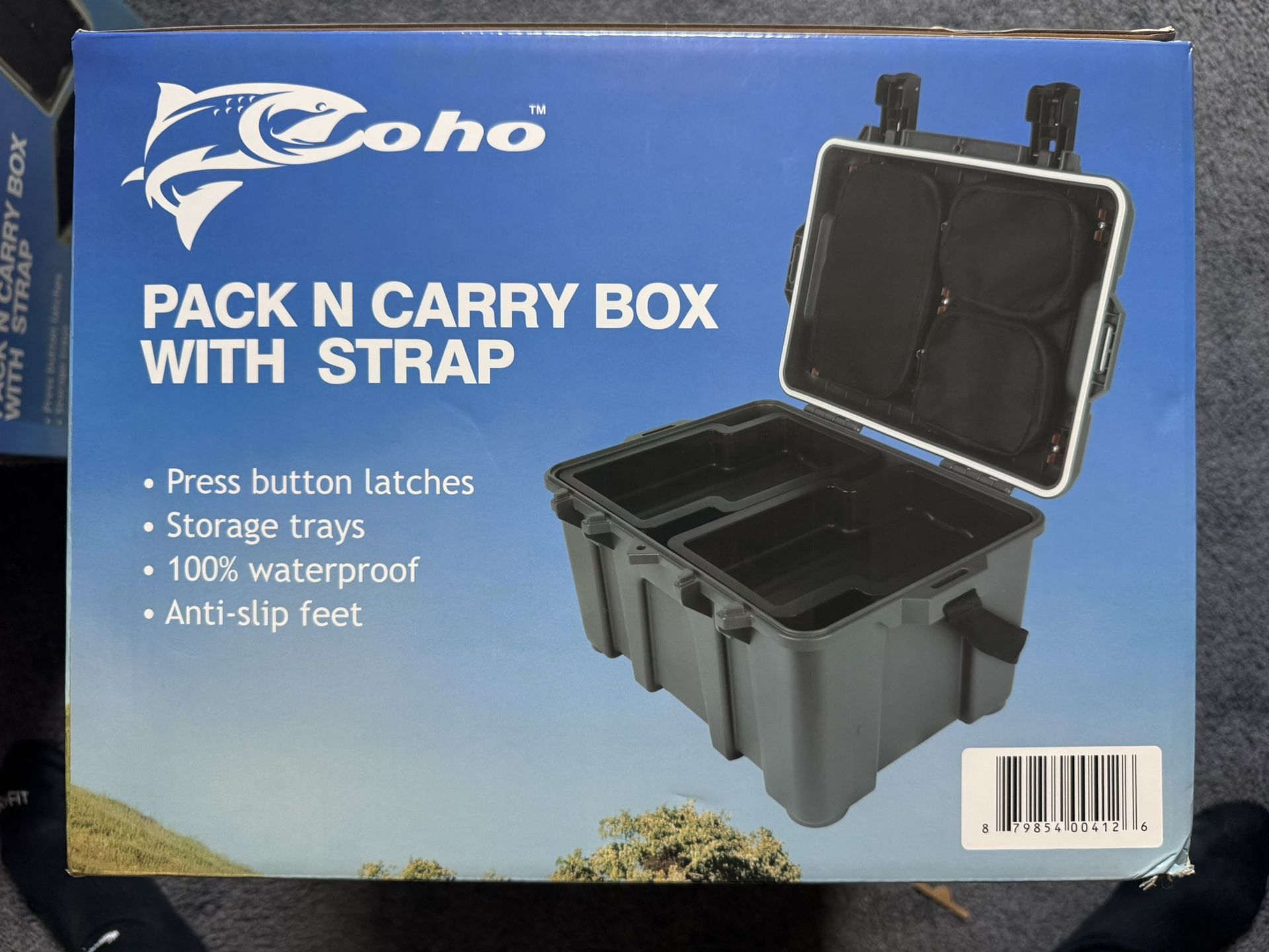 Coho Pack N Carry box with strap (GRAY)