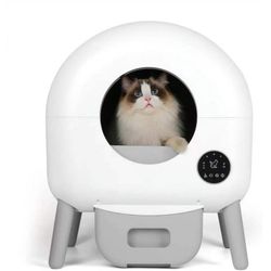 23lb Cat Self Cleaning Litter Box, 100L Automatic Cat Litter Box Self Cleaning, Extra Large for Mult