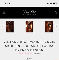 Laura Byrnes Pin Up Girl pencil skirt