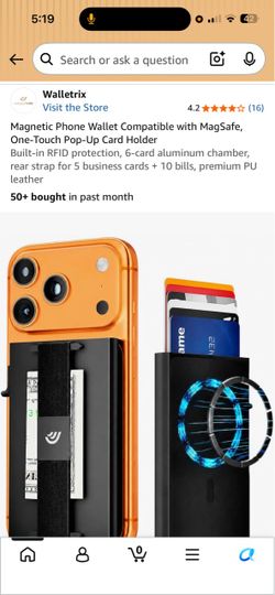 Walletrix Magnetic Phone Wallet MagSafe Card Holder