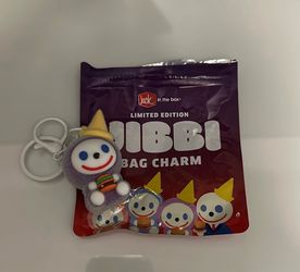 Jibbi Purple Saucy Jack in the Box Keychain