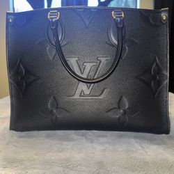 Louis Vuitton ONTHEGO MM Black Empriente Leather 