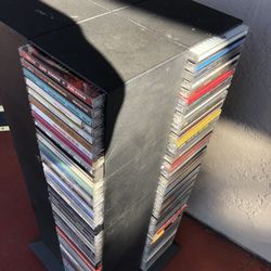 Cd Lot With Spinning Case  100 CDs