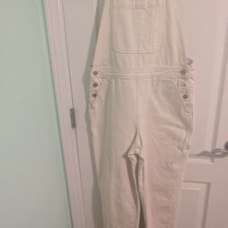 J.Crew women’s slouchy boyfriend overalls size in Ecru XS
