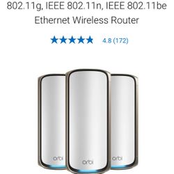 Orbi 970 Series Quad-band WiFi 7 Mesh 3-Pack