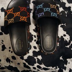 Authentic Gucci Platform Multicolor Sandals