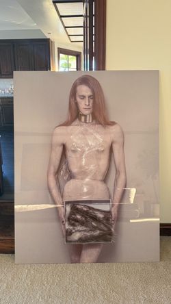 Large art print on metal