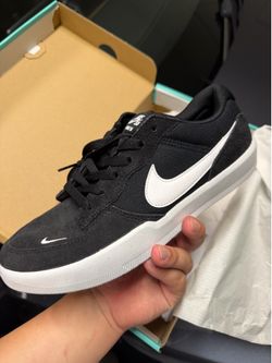New Nike SB Force 58 Shoes Mens Size10 and size 13Black Skateboarding Sneakers CZ2959-001